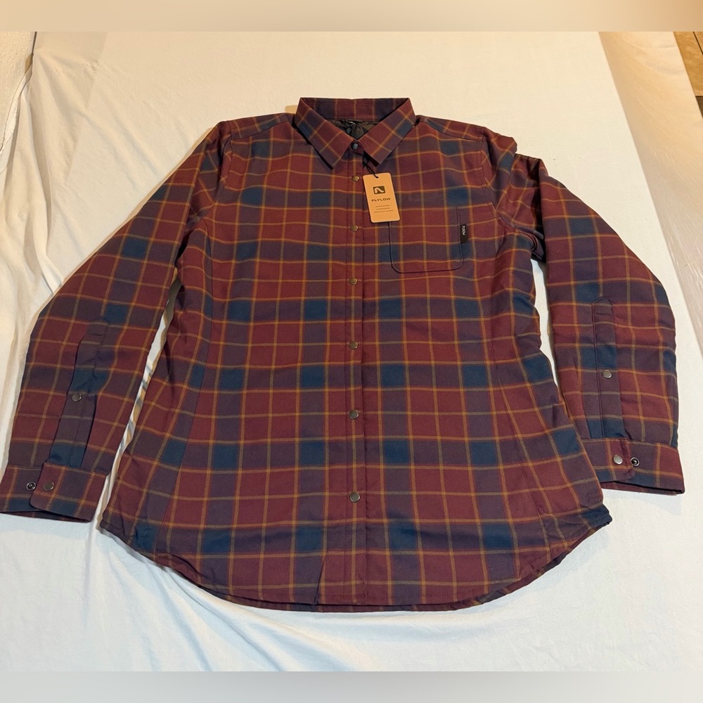 NWT Flylow Women’s Penny Insulated‎ Flannel Shirt Size Large